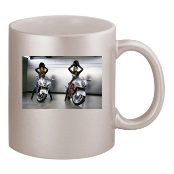 Jennifer Lopez 11oz Metallic Silver Mug