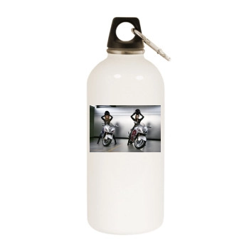 Jennifer Lopez White Water Bottle With Carabiner