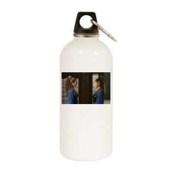 Jennifer Lopez White Water Bottle With Carabiner