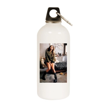 Jennifer Lopez White Water Bottle With Carabiner