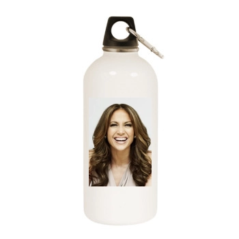 Jennifer Lopez White Water Bottle With Carabiner