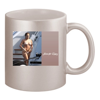 Jennifer Lopez 11oz Metallic Silver Mug