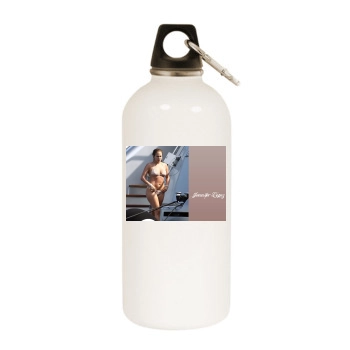 Jennifer Lopez White Water Bottle With Carabiner