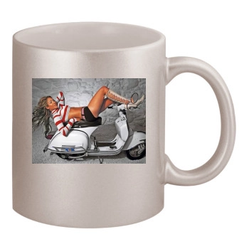 Jennifer Lopez 11oz Metallic Silver Mug