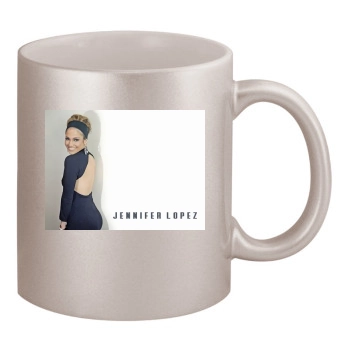 Jennifer Lopez 11oz Metallic Silver Mug