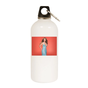 Jennifer Lopez White Water Bottle With Carabiner