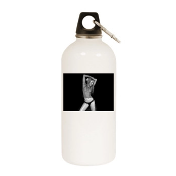 Jennifer Lopez White Water Bottle With Carabiner