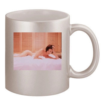 Charlize Theron 11oz Metallic Silver Mug