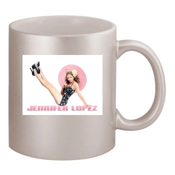 Jennifer Lopez 11oz Metallic Silver Mug