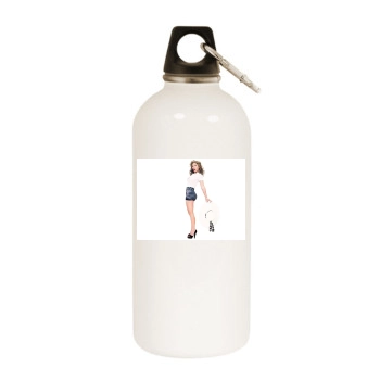 Jennifer Lopez White Water Bottle With Carabiner