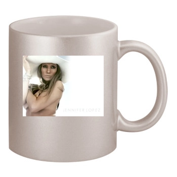 Jennifer Lopez 11oz Metallic Silver Mug