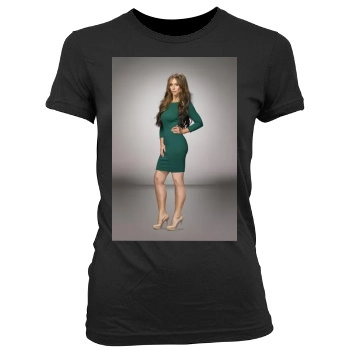Jennifer Love Hewitt Women's Junior Cut Crewneck T-Shirt
