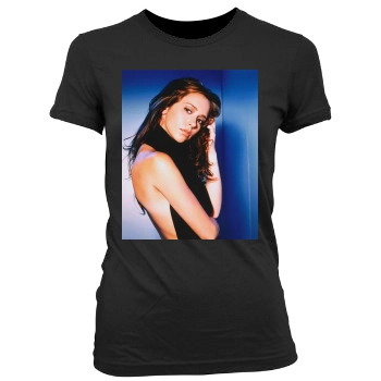 Jennifer Love Hewitt Women's Junior Cut Crewneck T-Shirt