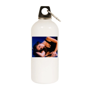 Jennifer Love Hewitt White Water Bottle With Carabiner