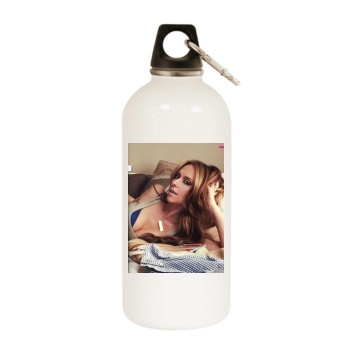 Jennifer Love Hewitt White Water Bottle With Carabiner