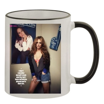 Jennifer Love Hewitt 11oz Colored Rim & Handle Mug