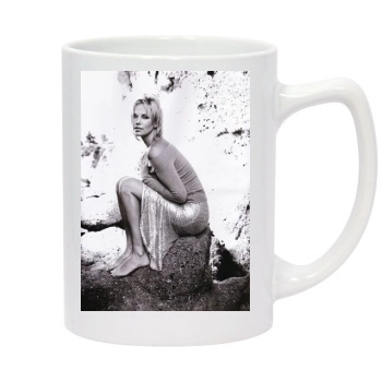 Charlize Theron 14oz White Statesman Mug