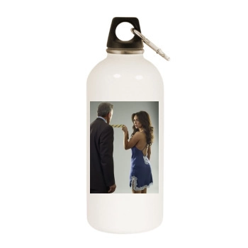 Jennifer Love Hewitt White Water Bottle With Carabiner