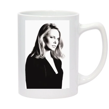 Charlize Theron 14oz White Statesman Mug