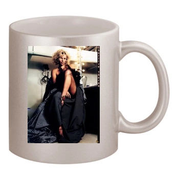 Charlize Theron 11oz Metallic Silver Mug