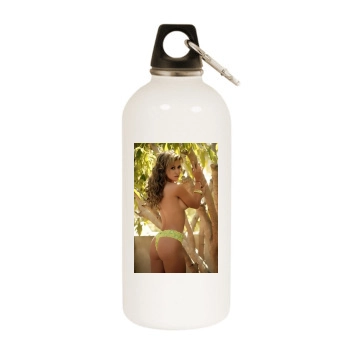 Jennifer Walcott White Water Bottle With Carabiner