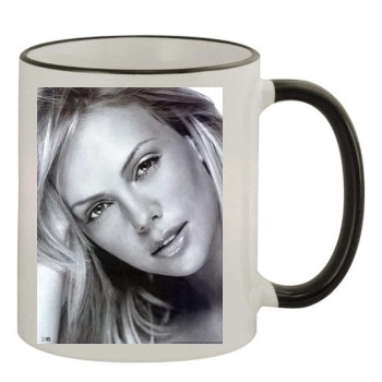 Charlize Theron 11oz Colored Rim & Handle Mug