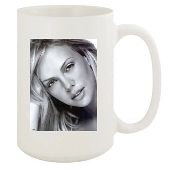 Charlize Theron 15oz White Mug