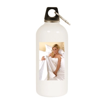 Jenny McCarthy White Water Bottle With Carabiner