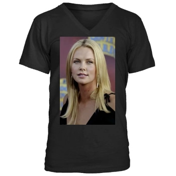 Charlize Theron Men's V-Neck T-Shirt