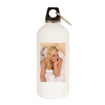 Jenny McCarthy White Water Bottle With Carabiner