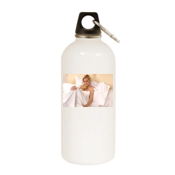 Jenny McCarthy White Water Bottle With Carabiner