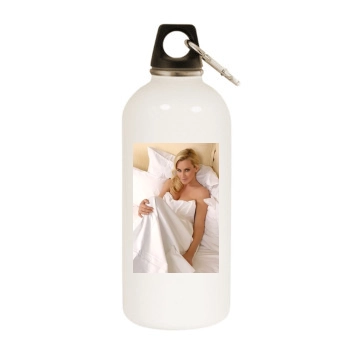 Jenny McCarthy White Water Bottle With Carabiner