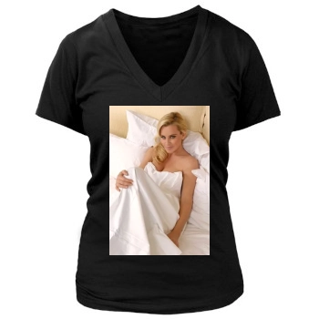 Jenny McCarthy Women's Deep V-Neck TShirt