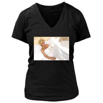 Jenny McCarthy Women's Deep V-Neck TShirt