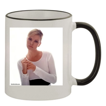 Charlize Theron 11oz Colored Rim & Handle Mug