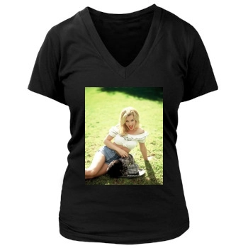 Jenny McCarthy Women's Deep V-Neck TShirt