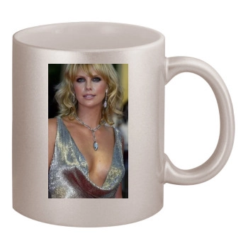 Charlize Theron 11oz Metallic Silver Mug