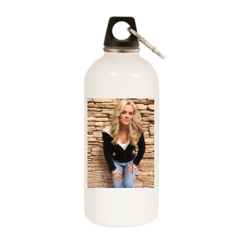 Jenny McCarthy White Water Bottle With Carabiner