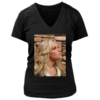 Jenny McCarthy Women's Deep V-Neck TShirt