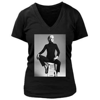 Jenny McCarthy Women's Deep V-Neck TShirt