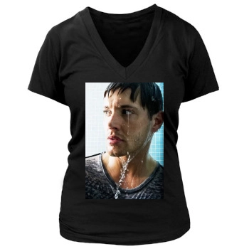 Jensen Ackles Women's Deep V-Neck TShirt