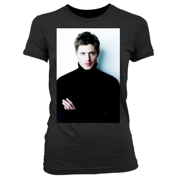 Jensen Ackles Women's Junior Cut Crewneck T-Shirt