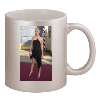 Charlize Theron 11oz Metallic Silver Mug