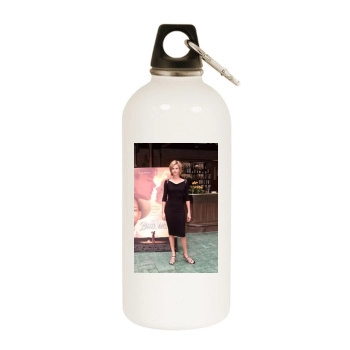 Charlize Theron White Water Bottle With Carabiner