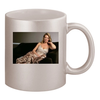 Jeri Ryan 11oz Metallic Silver Mug