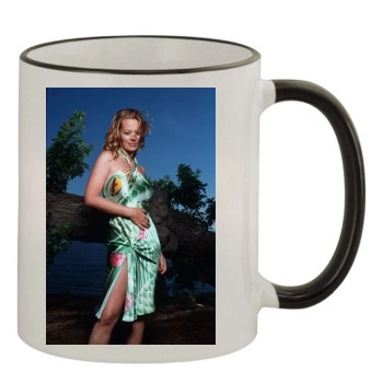 Jeri Ryan 11oz Colored Rim & Handle Mug