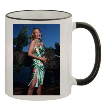 Jeri Ryan 11oz Colored Rim & Handle Mug