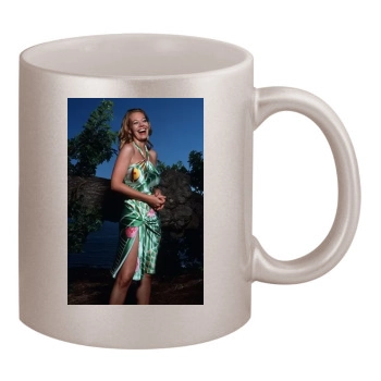 Jeri Ryan 11oz Metallic Silver Mug