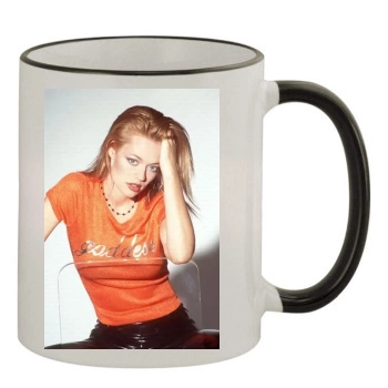 Jeri Ryan 11oz Colored Rim & Handle Mug