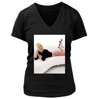 Jeri Ryan Women's Deep V-Neck TShirt